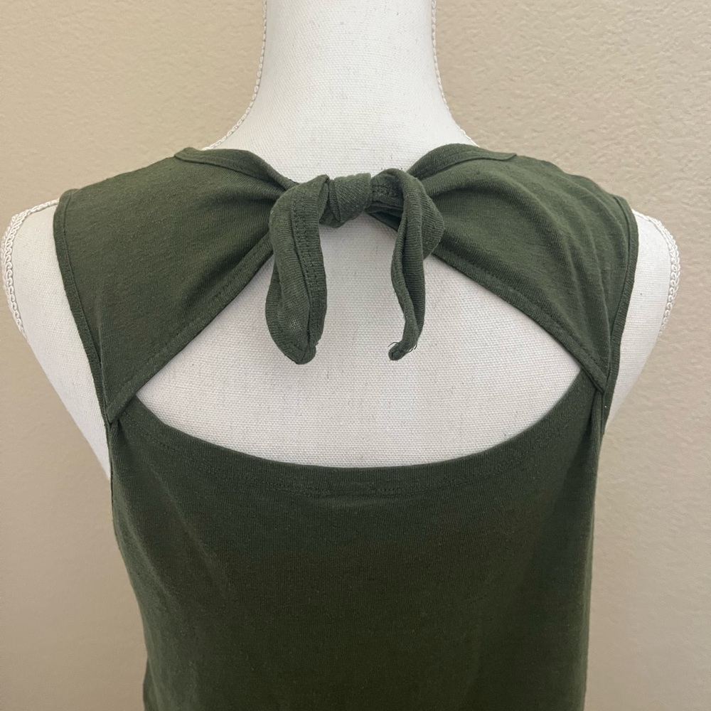 Old Navy Army Green Tank Top with Back Tie